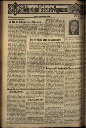 Dritte Ausgabe vom Sonntag, den 15. Dezember 1935.