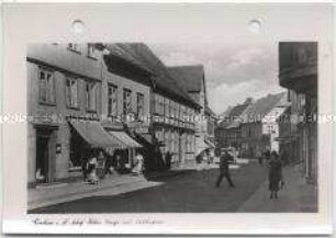 Parchim, Adolf-Hitler-Straße mit Moltkehaus