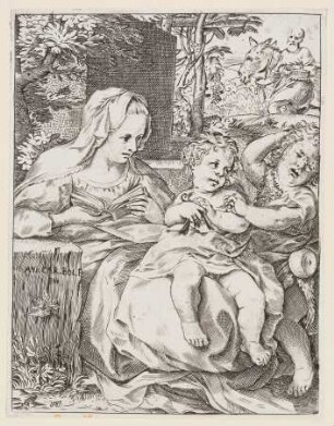 Hl. Familie mit Johannes dem Täufer