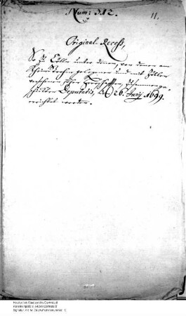 Zollvertrag der Rheinanliegerstaaten. - Paraphierter Vertrag