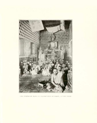 Une cérémonie dans la pagode Wat-Si-Saket, à Vien-Tiane