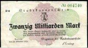 Berlin 20 Milliarden Mark