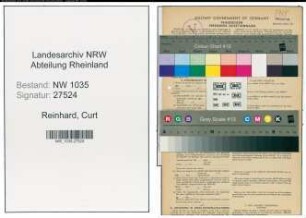 Entnazifizierung Curt Reinhard , geb. 20.03.1920 ()