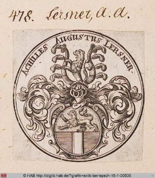 Wappen des Achilles August von Lersner