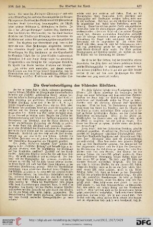 16: Die Gewinnbeteiligung des bildenden Künstlers
