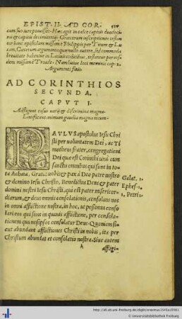 Ad Corinthios Secunda