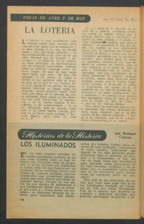 Los iluminados : Historias de la historia