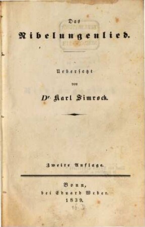 Das Nibelungenlied