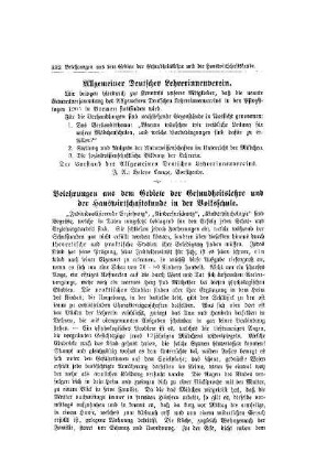 Belehrungen aus dem Gebiete der Gesundheitslehre und der Hauswirtschaftskunde in der Volksschule