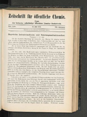 Heft XIII. 15. Juli 1901.