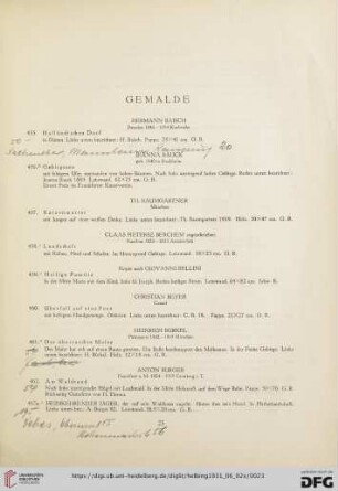 Gemälde (Nr. 455-570)