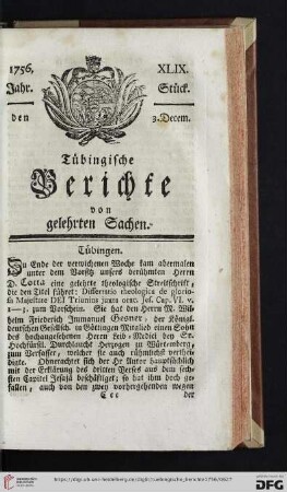 [XLIX.-LIII . Stück] (December 1756)
