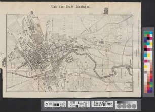 Plan der Stadt Kissingen