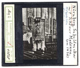 Nürnberg: St. Sebald, Chor mit Schöner Madonna, um 1430