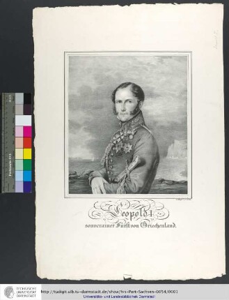 Leopold I souverainer Fürst von Griechenland
