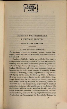 Nordisk universitets-tidskrift, 6. 1860