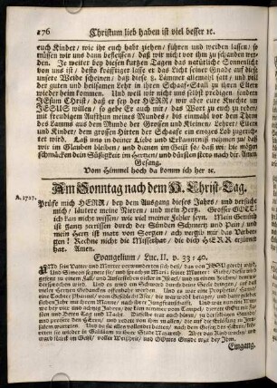 176-190, Am Sonntag nach dem h. Christ-Tag.
