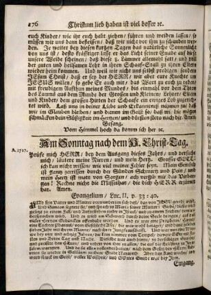 176-190, Am Sonntag nach dem h. Christ-Tag.