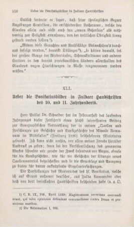 550-556 Ueber die Bonifatiusbilder in Fuldaer Handschriften des 10. und 11. Jahrhunderts