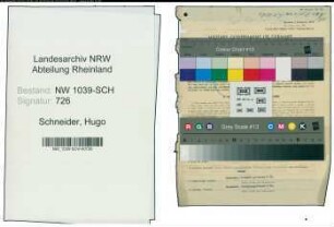 Entnazifizierung Hugo Schneider , geb. 18.02.1890 (Lehrer)