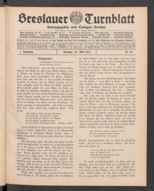 1912, Nr. 10 (20. Mai)