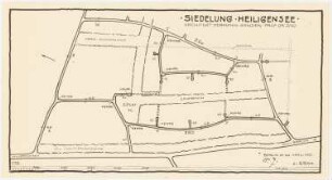 Bau einer Siedlung für die gemeinnützige Kleinhausbaugesellschaft, Berlin-Heiligensee: Grundplan 1:2500 (von Inv.Nr. 21111)