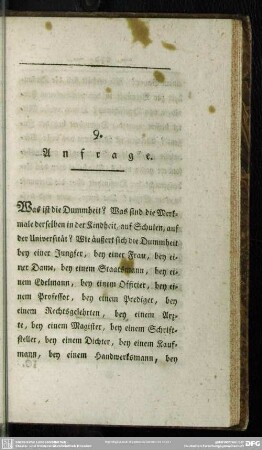 9. Anfrage