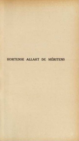 Hortense Allart de Méritens