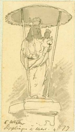 Sipplingen Madonna unter einem Schutzdach