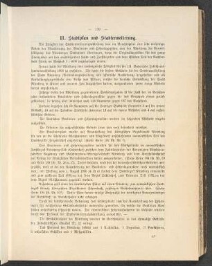 II. Stadtplan und Stadterweiterung.