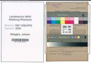 Entnazifizierung Johann Sleegers , geb. 21.03.1899 (Angestellter)