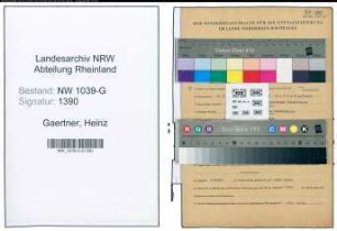 Entnazifizierung Heinz Gaertner , geb. 04.09.1921 (Foerster)