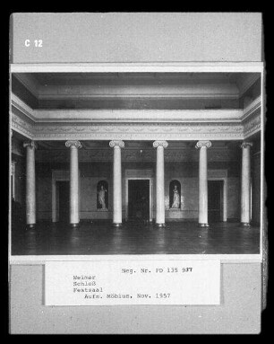Weimar, Festsaal im Schloss
