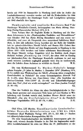 Hamburgische und englische Kaufleute, hrsg. von Maria Möring, (Hamburger Wirtschafts-Chronik, 5) : Hamburg,Verlag Hanseatischer Merkur, 1975