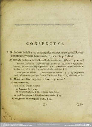 Conspectus