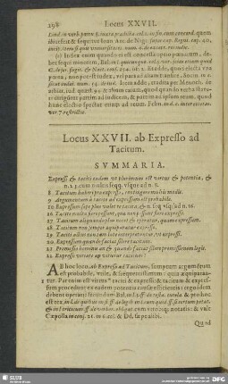 Locus XXVII. ab Expresso ad Tacitum
