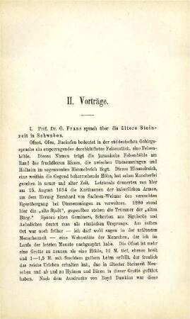 Über die ältere Steinzeit in Schwaben (O. Fraas)