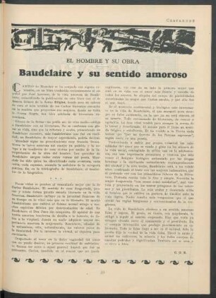 El hombre y su obra - Baudelaire y su sentido amoroso