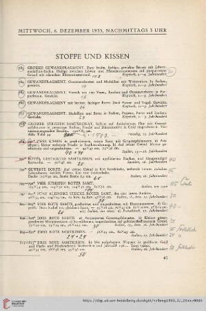 Stoffe und Kissen (Nr. 783-813)