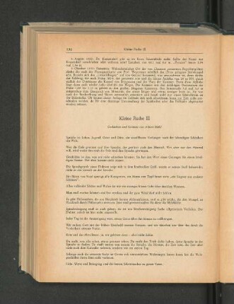 Kleine Fische (III). Gedanken und Notizen von Albert Mähl.