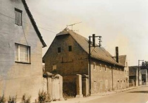 Breunsdorf. Gehöft, Nr. 19 (1801/1850). Straßenansicht. Zustand nach Freizug für Kohleabbau