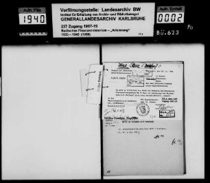 Hess, Rosa (Hess KG) in Walldorf Käufer: Otto Steiner in Bruchsal -Fragment-
