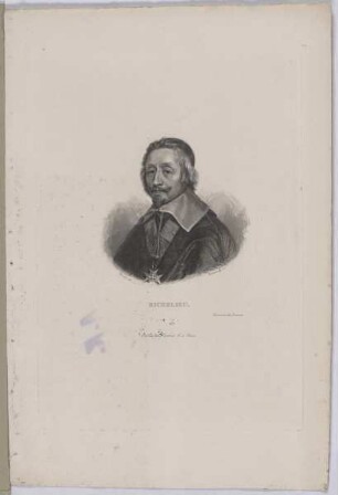 Bildnis des Armand Jean du Plessis de Richelieu