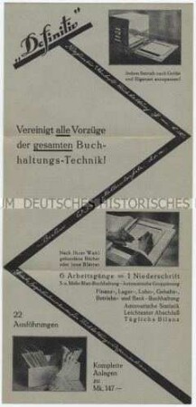 Bestellkarte über Buchhaltungstechnik