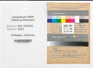Entnazifizierung Johannes Holtappel, geb. 25.03.1896 (Verw.Oberinspektor)