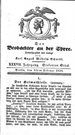 7. Stueck, 12. Februar 1838