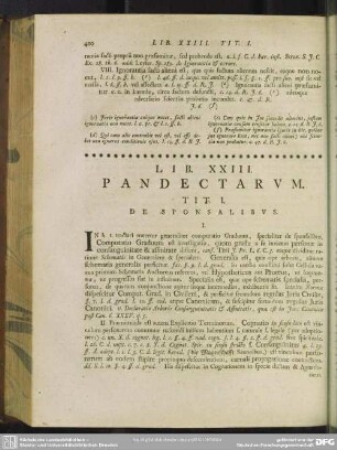 Lib. XXIII. Pandectarum