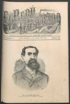 [Retrato de] Dr. D. Juan Pablo Rojas Paul. : Presidente Constitucional de la República de Venezuela.