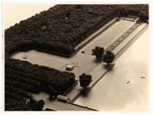 Gartenanlage Frankfurter Wiesen / Richard-Wagner-Hain / Richard-Wagner-Denkmal, Leipzig: Modellfoto Richard-Wagner-Hain und Richard-Wagner-Denkmal