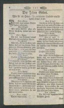Die Zehen Gebot